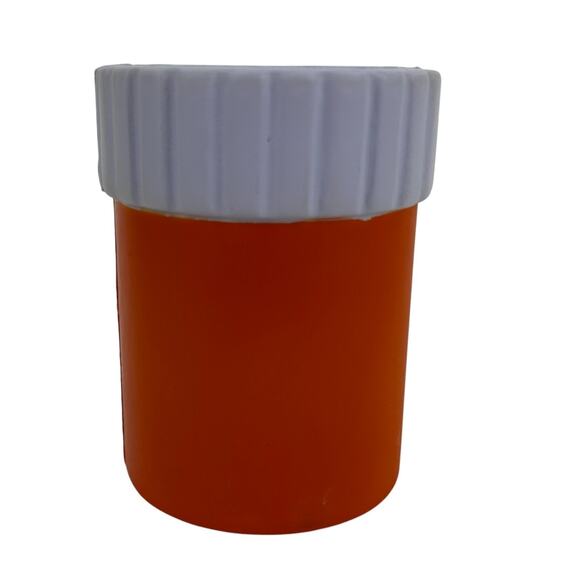 Prescription Beer Bottle Novelty Can Cooler Koozie Orange Mr. Hugh Jass - Picture 2 of 4